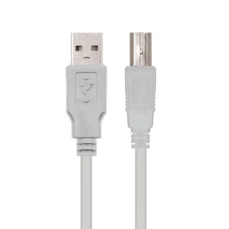 Nanocable Cable USB 2.0 Impresora Tipo A/M a B/M, 3 m, Beige Nanocable Cable USB 2.0 Impresora Tipo A/M a B/M, 3 m, Beige